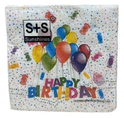 חבילה 20 מפיות דגם יום הולדת 33X33 ס"מ קונים רק באטרקציה מהיבואן לצרכן