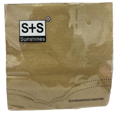 חבילה 20 מפיות צבע זהב 33X33 ס"מ קונים רק באטרקציה מהיבואן לצרכן