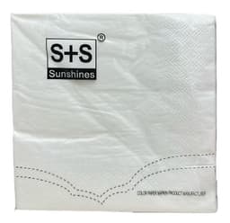 חבילה 20 מפיות צבע לבן 33X33 ס"מ קונים רק באטרקציה מהיבואן לצרכן