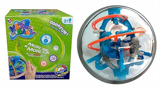 משחק מאתגר כדור מבוך תלת־ממד קונים רק באטרקציה מהיבואן לצרכן