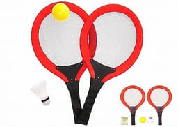 זוג מטקות רשת + כדור נוצה וכדור ספוג במבחר צבעים קונים רק באטרקציה מהיבואן לצרכן