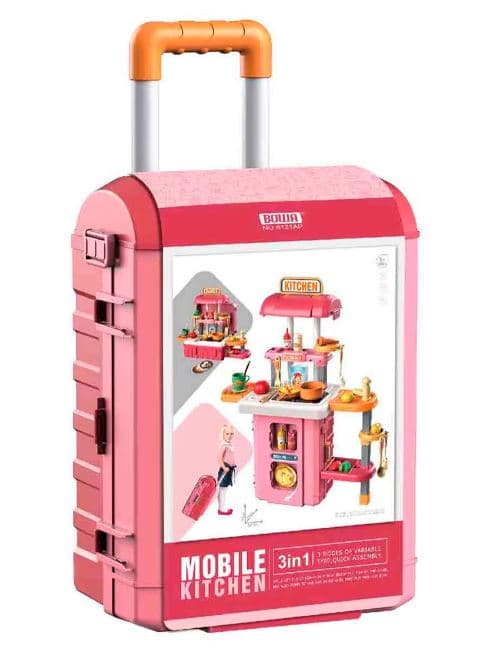 מטבח נייד לילדים 3 ב־1 קונים רק באטרקציה מהיבואן לצרכן