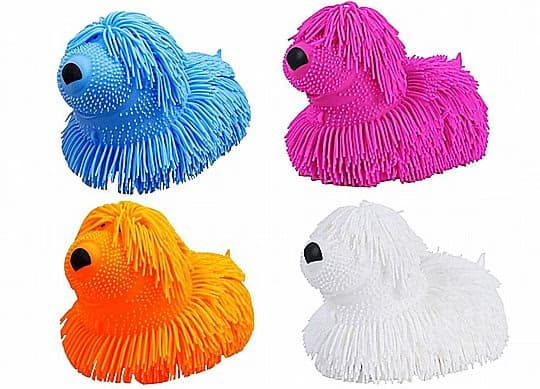 קיפודור רך בצורת כלב 18 ס"מ במבחר צבעים קונים רק באטרקציה מהיבואן לצרכן