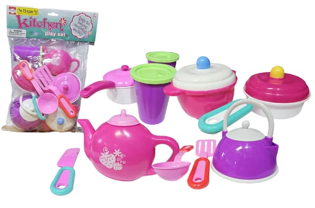 סט כלים למטבח לילדים 15 חלקים קונים רק באטרקציה מהיבואן לצרכן