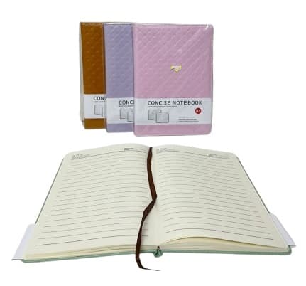 פנקס A5 כריכה קשה דמוי עור בצבעי פסטל קונים רק באטרקציה מהיבואן לצרכן