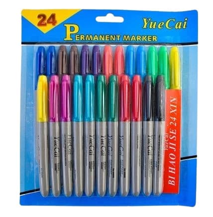 חבילה 24 טושים פרמננט קונים רק באטרקציה מהיבואן לצרכן