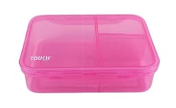 קופסת אוכל מחולקת טאצ' בצבעים ורוד/סגול/תכלת קונים רק באטרקציה מהיבואן לצרכן