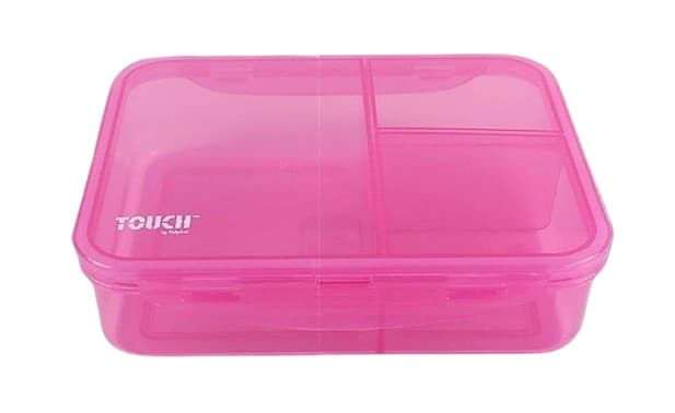 קופסת אוכל מחולקת טאצ' בצבעים ורוד/סגול/תכלת קונים רק באטרקציה מהיבואן לצרכן