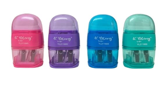 מחדד 2 חורים + מחק במבחר צבעים קונים רק באטרקציה מהיבואן לצרכן