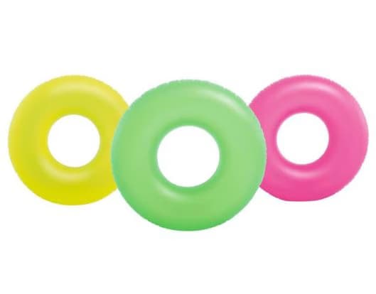 גלגל ים 91 ס"מ במבחר צבעי ניאון INTEX קונים רק באטרקציה מהיבואן לצרכן