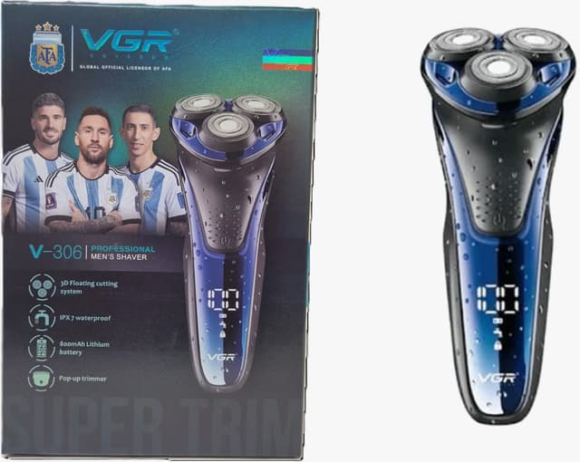 מכונת גילוח VGR V-306 עמידה במים – דיוק ועוצמה קונים רק באטרקציה מהיבואן לצרכן