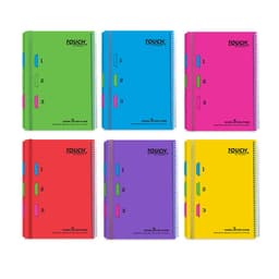 ספירלה A4 שורה 3 נושאים כריכה עבה במיוחד עם כיס לשמירת מסמכים במבחר צבעים קונים רק באטרקציה מהיבואן לצרכן