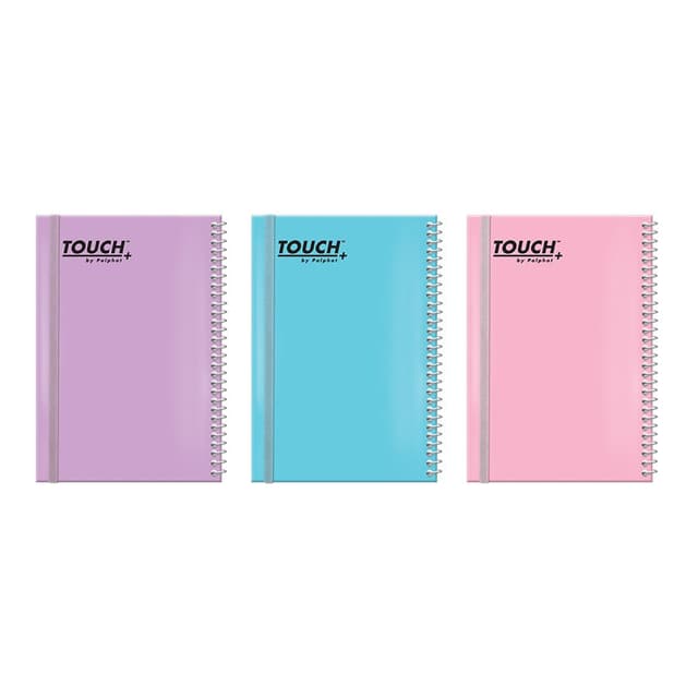 ספירלה A4 משובץ כריכה עבה במיוחד עם כיס לשמירת מסמכים בצבעי פסטל קונים רק באטרקציה מהיבואן לצרכן