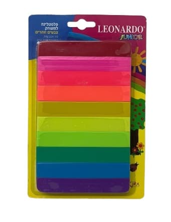 חבילה 10 אצבעות פלסטלינה זוהרים בצבעים שונים כ - 450 גרם גודל אריזה קונים רק באטרקציה מהיבואן לצרכן