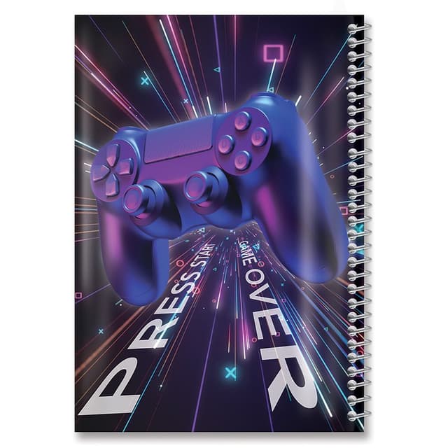 מחברת ספירלה A4 משבצות - גיימינג קונים רק באטרקציה מהיבואן לצרכן