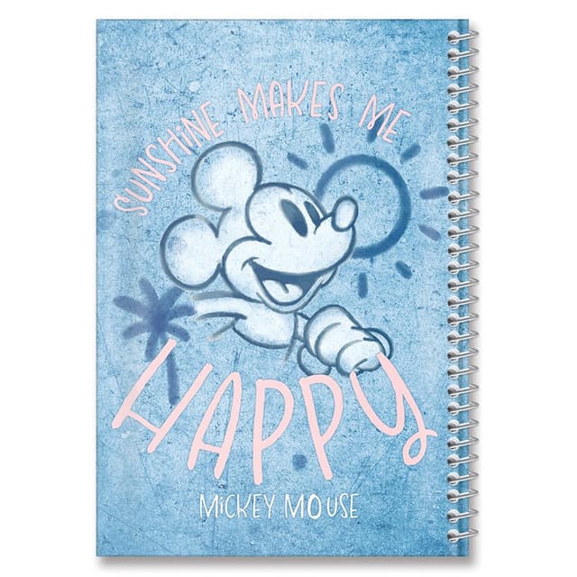 מחברת ספירלה A4 משבצות - מיקי מאוס קונים רק באטרקציה מהיבואן לצרכן