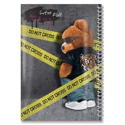 מחברת ספירלה A4 שורה - דובי קונים רק באטרקציה מהיבואן לצרכן