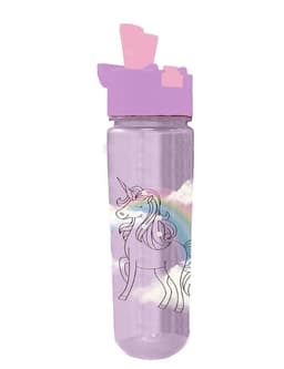 בקבוק שתיה פיה מתקפלת 600 מ"ל - חד קרן קונים רק באטרקציה מהיבואן לצרכן