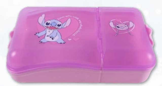 קופסת אוכל מחולקת 2 תאים לילו וסטיץ קונים רק באטרקציה מהיבואן לצרכן