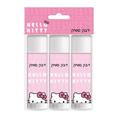 סט 3 דבק סטיק הלו קיטי קונים רק באטרקציה מהיבואן לצרכן