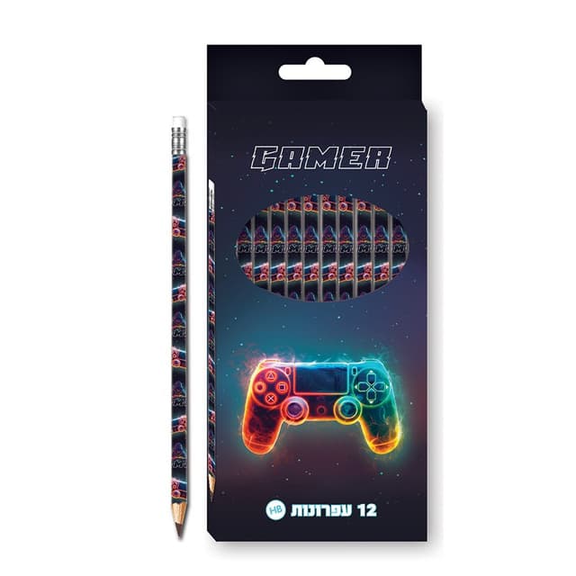 חבילה 12 עפרונות - גיימינג קונים רק באטרקציה מהיבואן לצרכן