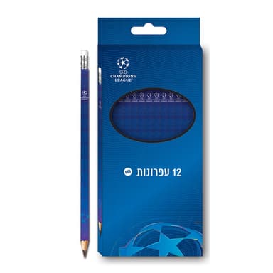 חבילה 12 עפרונות - ליגת האלופות קונים רק באטרקציה מהיבואן לצרכן