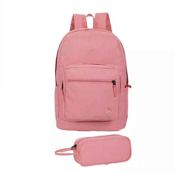 תיק לבית ספר עם קלמר- אפרסק קונים רק באטרקציה מהיבואן לצרכן