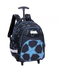 תיק גן טרולי כדורגל שחור כחול קונים רק באטרקציה מהיבואן לצרכן