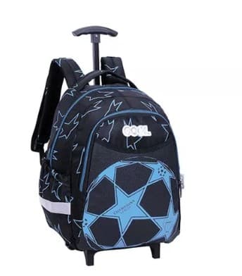 תיק גן טרולי כדורגל שחור כחול קונים רק באטרקציה מהיבואן לצרכן