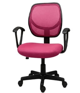 כיסא תלמיד עם גב רשת וידיות דגם ליר צבע ורוד פוקסיה קונים רק באטרקציה מהיבואן לצרכן