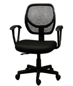 כיסא תלמיד עם גב רשת וידיות דגם ליר צבע שחור קונים רק באטרקציה מהיבואן לצרכן