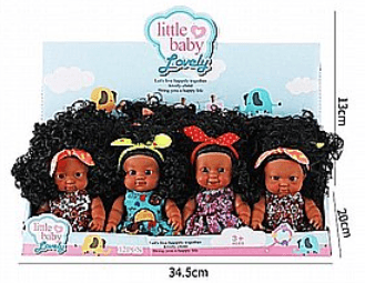 בובה שחומה עם שיער 17 ס"מ קונים רק באטרקציה מהיבואן לצרכן