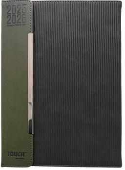 יומן שבועי עם סגירה מגנטית דמוי קורדרוי 17X24 ס"מ במבחר צבעים קונים רק באטרקציה מהיבואן לצרכן