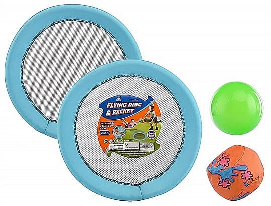 זוג פריזבי / מחבטים עגולים עם רשת ו-2 כדורים קונים רק באטרקציה מהיבואן לצרכן