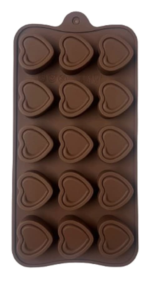 תבנית סיליקון לפרלינים דגם לבבות קונים רק באטרקציה מהיבואן לצרכן