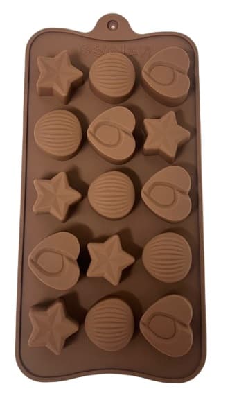 תבנית סיליקון לפרלינים דגם כוכבים קונים רק באטרקציה מהיבואן לצרכן