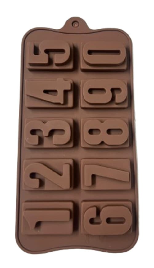 תבנית סיליקון לפרלינים דגם מספרים קונים רק באטרקציה מהיבואן לצרכן