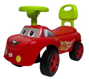 בימבה בצורת מכונית מנגנת ומדליקה אורות - צבע אדום קונים רק באטרקציה מהיבואן לצרכן