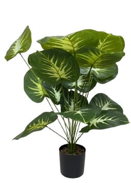 עציץ מלאכותי עלים רחבים דקורטיבי כ-120 ס"מ באתר אטרקציה