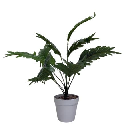 עציץ מלאכותי עלים רחבים דקורטיבי כ-120 ס"מ באתר אטרקציה