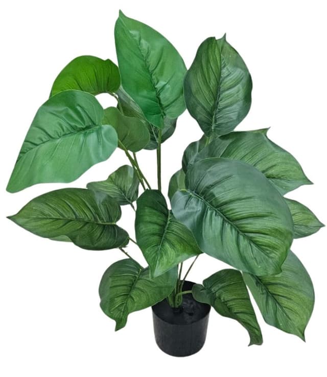 עציץ מלאכותי עלים רחבים דקורטיבי כ-120 ס"מ באתר אטרקציה