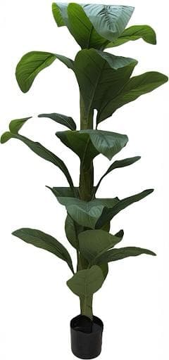 עציץ מלאכותי עלים רחבים דקורטיבי כ-120 ס"מ באתר אטרקציה