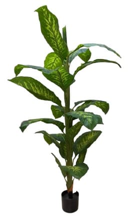 עציץ מלאכותי עלים רחבים דקורטיבי כ-120 ס"מ באתר אטרקציה