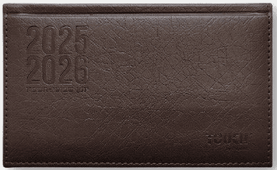 יומן שבועי מלבני כריכה עם טקסטורה 17X10 ס"מ במבחר צבעים קונים רק באטרקציה מהיבואן לצרכן