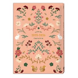 יומן שבועי כריכה קשה פרחוני רוז גולד קונים רק באטרקציה מהיבואן לצרכן