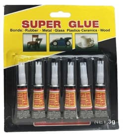 סט 6 דבק 3 שניות 3 גרם גודל אריזה 17X18 ס"מ אתר אטרקציה