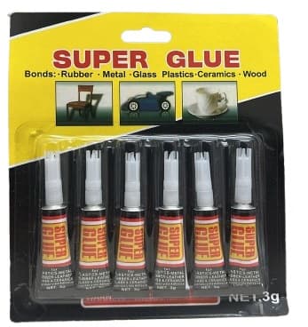 סט 6 דבק 3 שניות 3 גרם גודל אריזה 17X18 ס"מ אתר אטרקציה