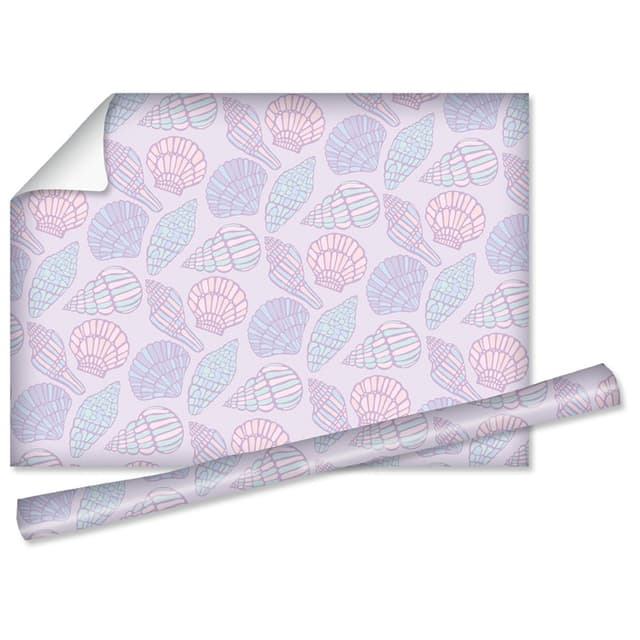 גליל נייר לעטיפה לספרים/חוברות/מחברות -פרחים תכלת