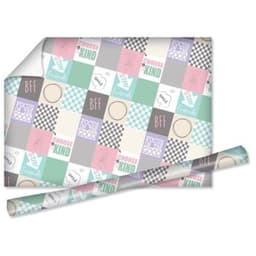 גליל נייר לעטיפה לספרים/חוברות/מחברות -פרחים תכלת