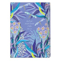 יומן שבועי כריכה קשה פרחוני סגול קונים רק באטרקציה מהיבואן לצרכן